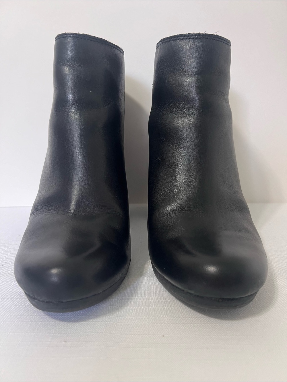 Madewell The Caleb Black Leather Block Heel Ankle Boots Witchy Moto Whimsygoth 9 - Picture 2 of 14